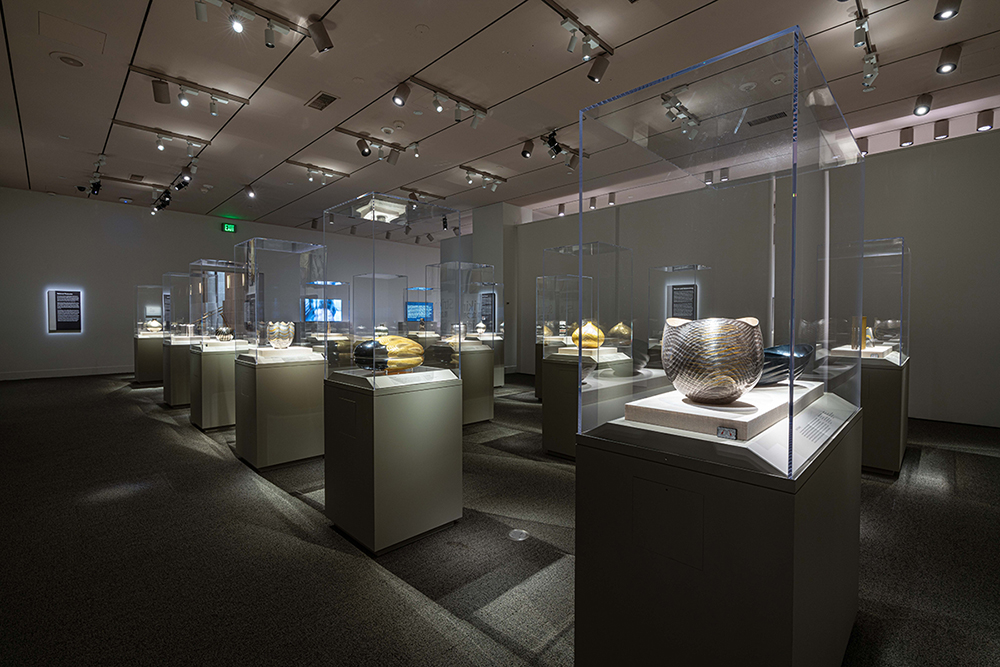 View of a Japanese art display at NMAA