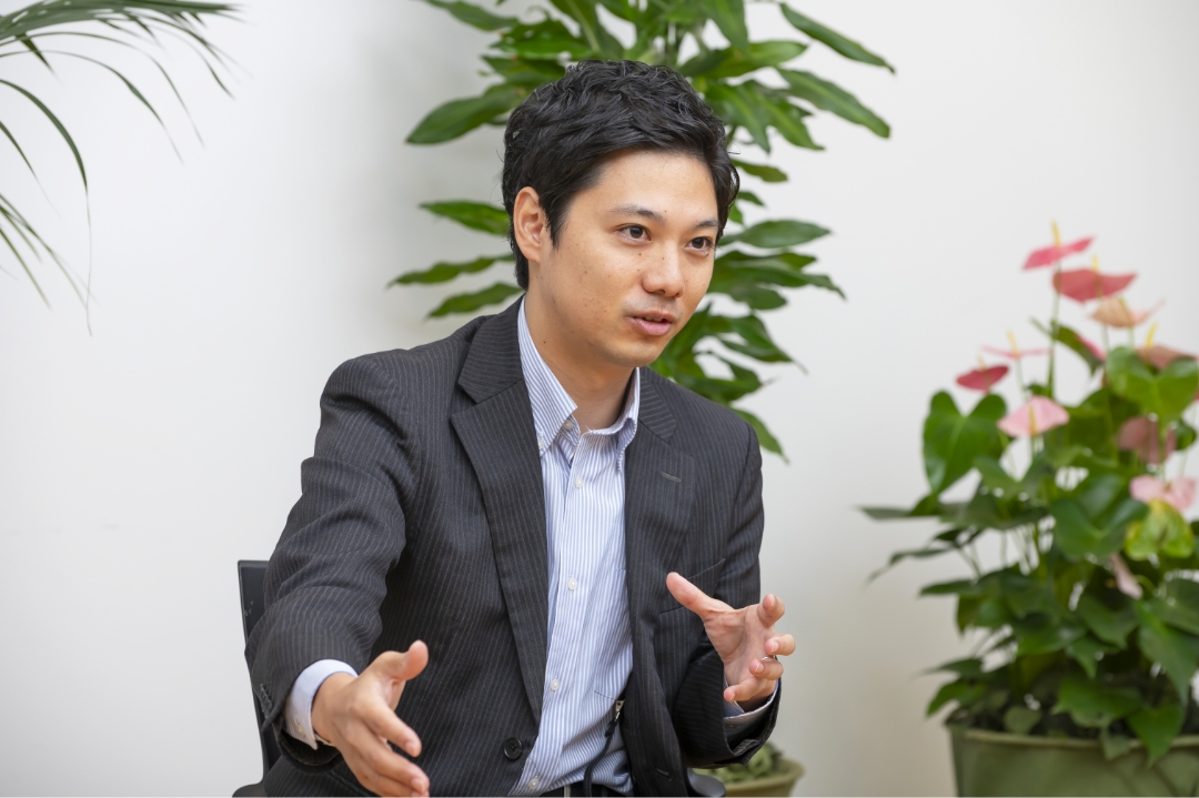 Hayato Nakamura of the Digital Finance Department (Financial Business Division)