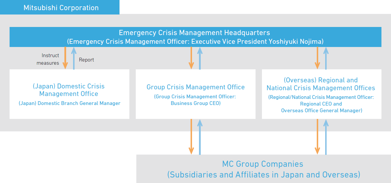 Crisis Management Structure on a Consolidated Basis