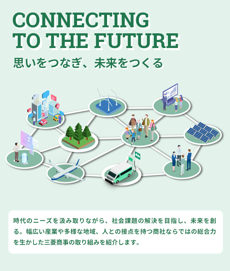 Connecting to the future 思いをつなぎ、未来をつくる