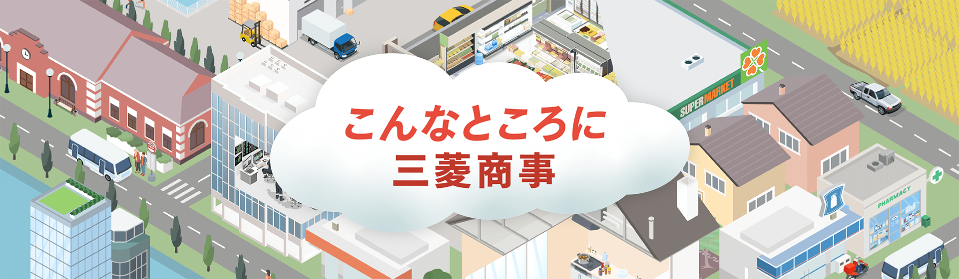 こんなところに三菱商事