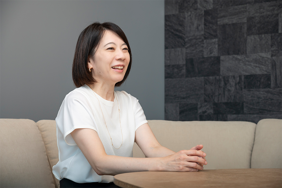 岸川さんが話している様子