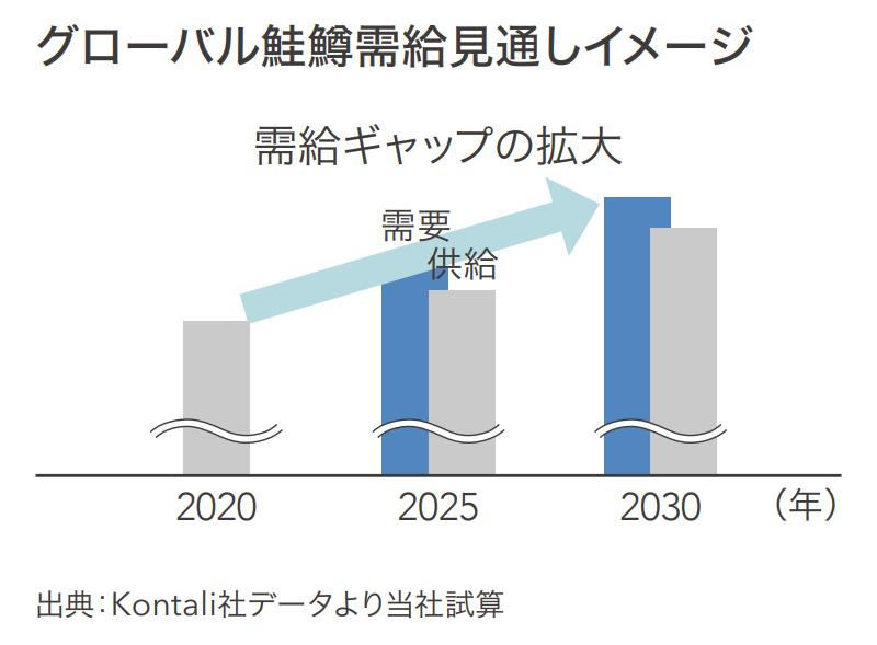 グローバル鮭鱒需給見通しイメージ